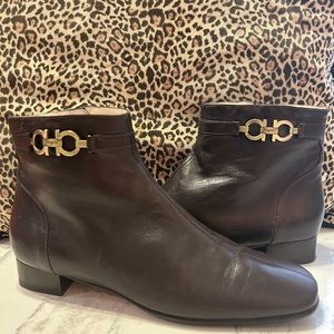 Salvatore Ferragamo Zip Up Boots